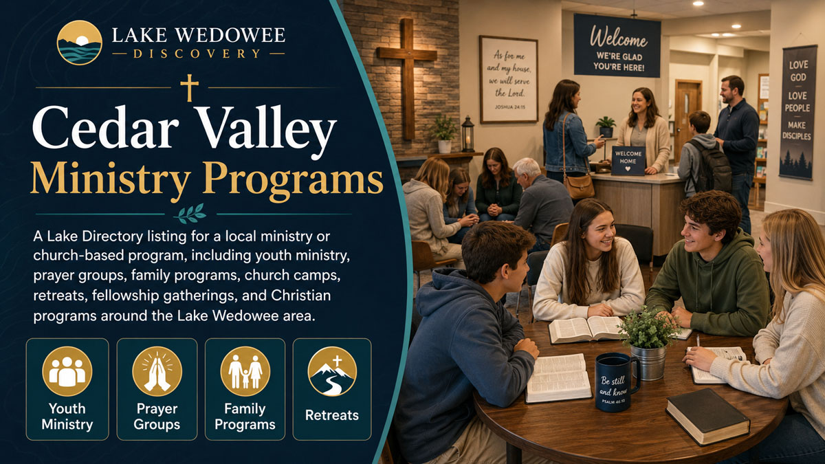 Cedar Valley Ministry Programs Lake Directory Card