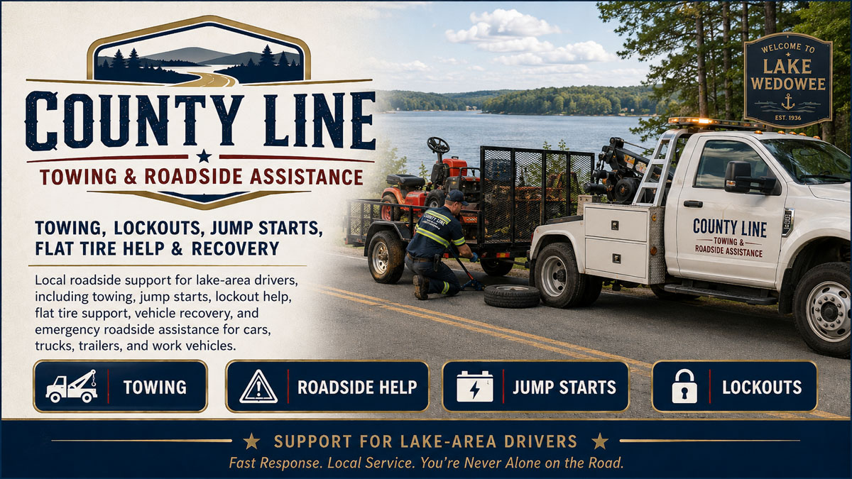 County Line Towing and Roadside Assistance flat tire help and recovery