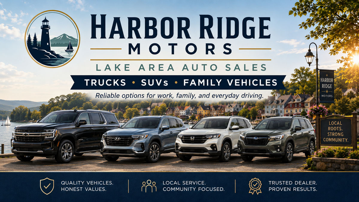 Harbor Ridge Motors trucks SUVs and family vehicles feature image