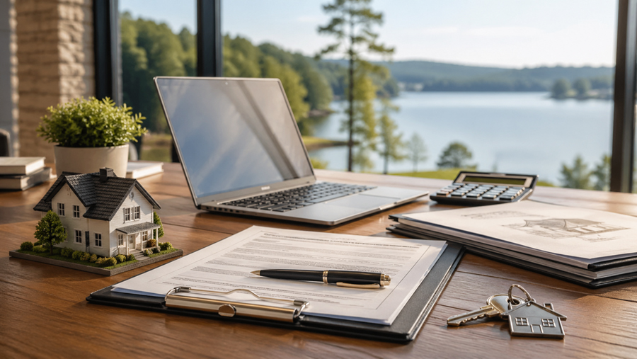Real estate financing and closing documents near Lake Wedowee