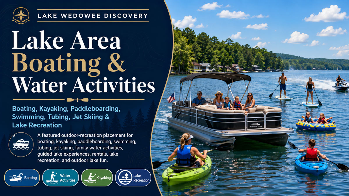 Lake Area Boating and Water Activities Page Featured Spotlight