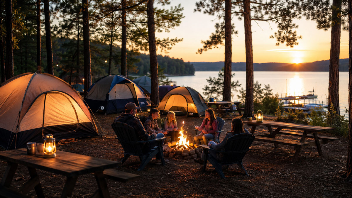 Lake Area Campgrounds and RV Parks tent camping and family campgrounds
