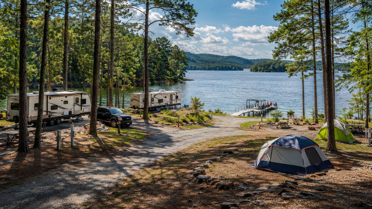 Lake Area Campgrounds and RV Parks RV sites and lake camping