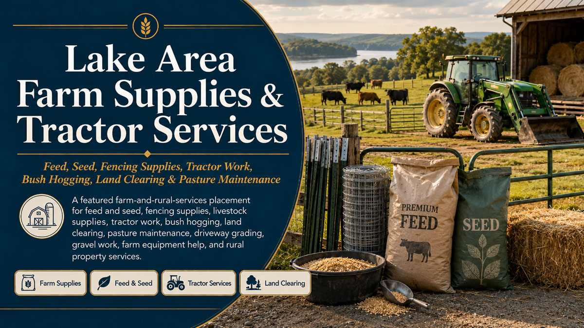 Feed, seed, fencing supplies and tractor services around Lake Wedowee