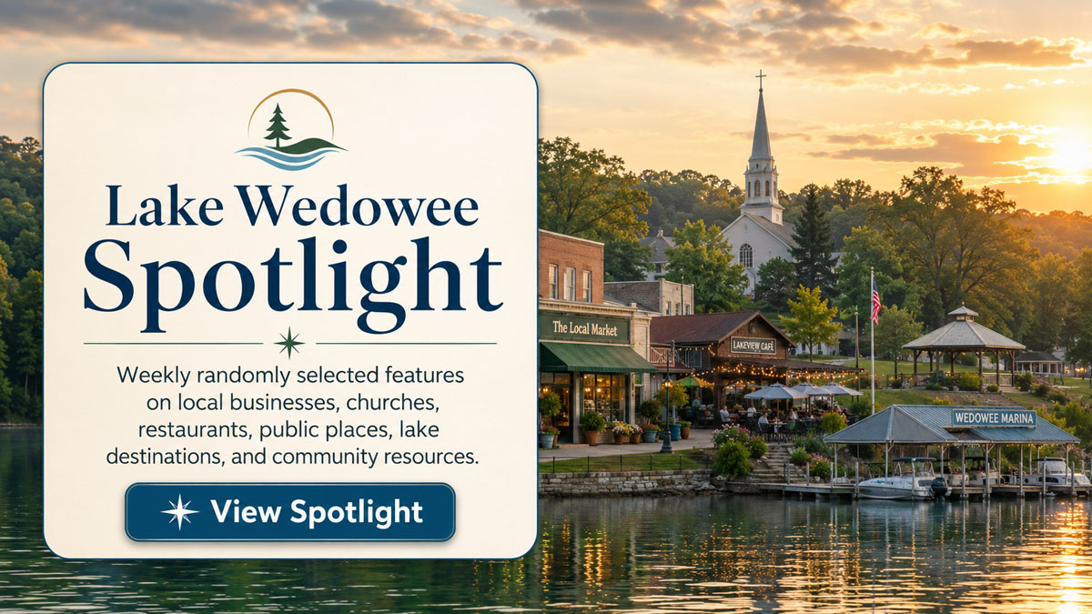 Lake Wedowee Spotlight feature around Lake Wedowee