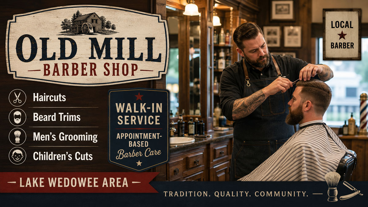 Old Mill Barber Shop haircuts and beard trims carousel image