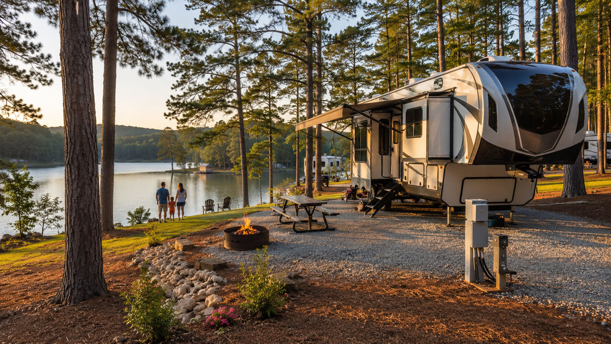 Pine Ridge Campground and RV Park camper hookups