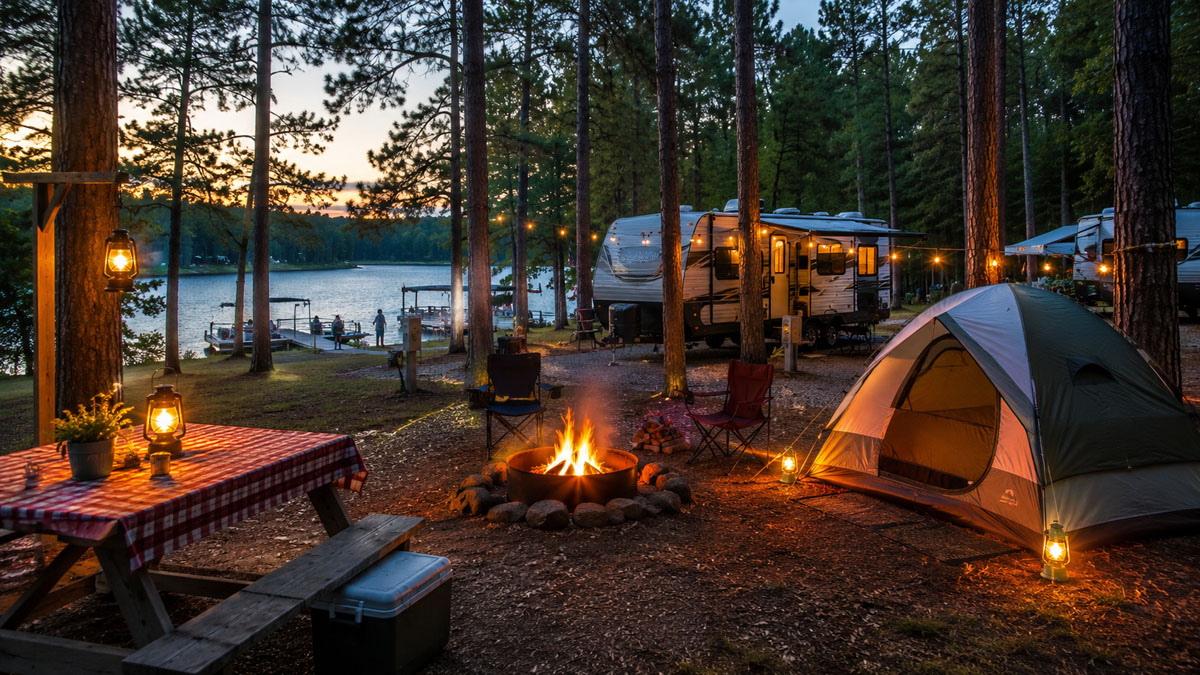 Pine Ridge Campground and RV Park Lake Directory Card