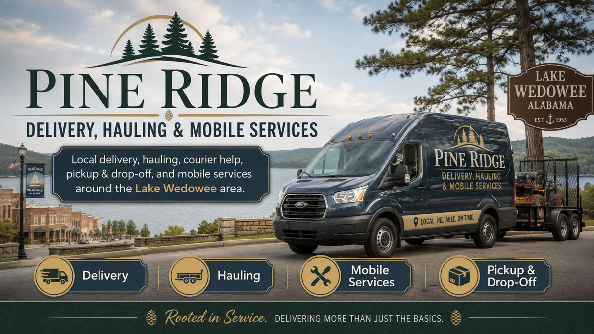 Pine Ridge Delivery, Hauling and Mobile Services delivery and courier help