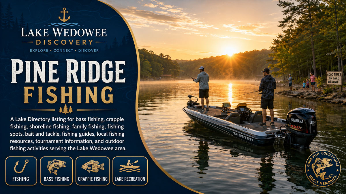 Pine Ridge Fishing Lake Directory Card