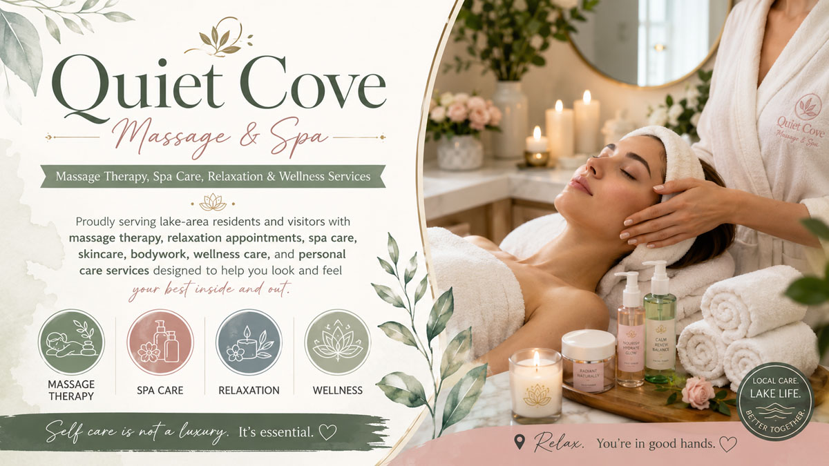 Quiet Cove Massage and Spa massage therapy and relaxation spotlight image