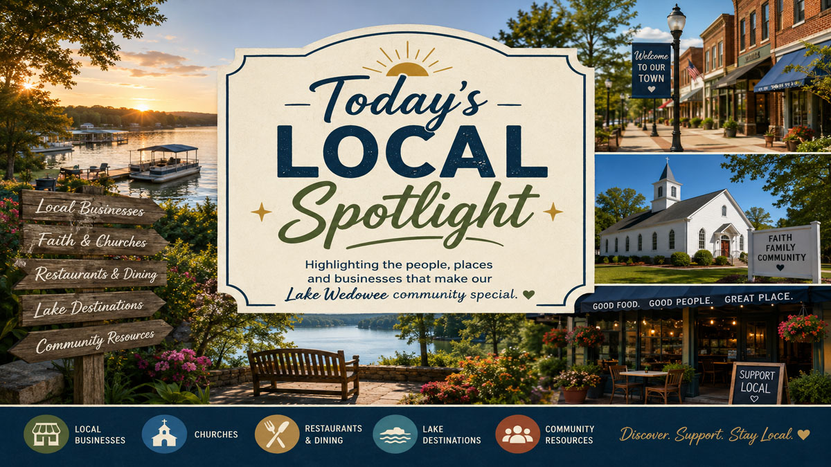 Local spotlight feature around Lake Wedowee
